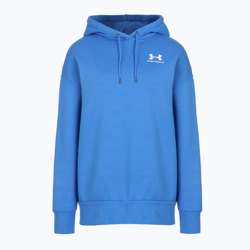 Дамски суитшърт Under Armour Icon Fleece Hoodie blue atlantis/white 4