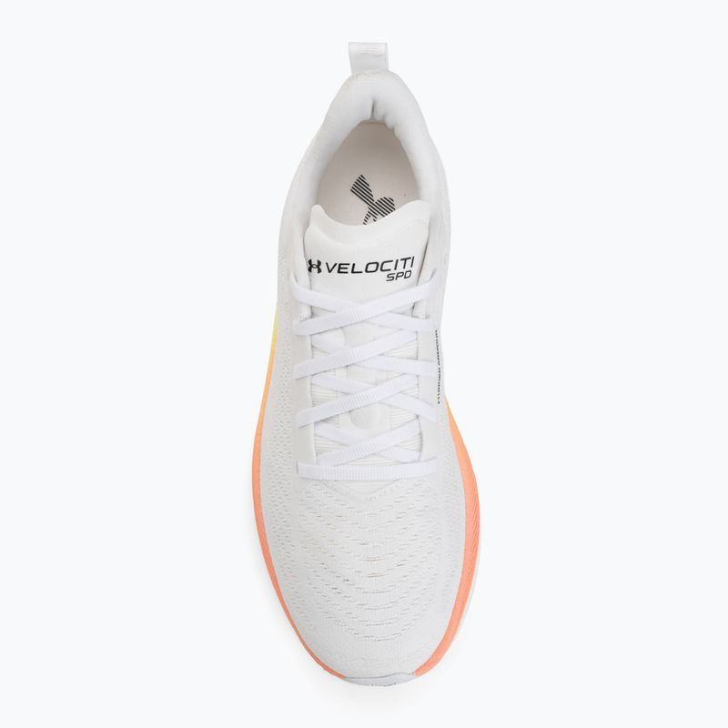 Дамски обувки за бягане Under Armour Velociti SPD white/orange bloc/metallic silver 5