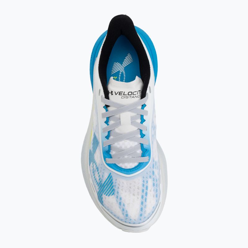 Дамски обувки за бягане Under Armour Velociti Distance white/orange bloc/metallic silver 5