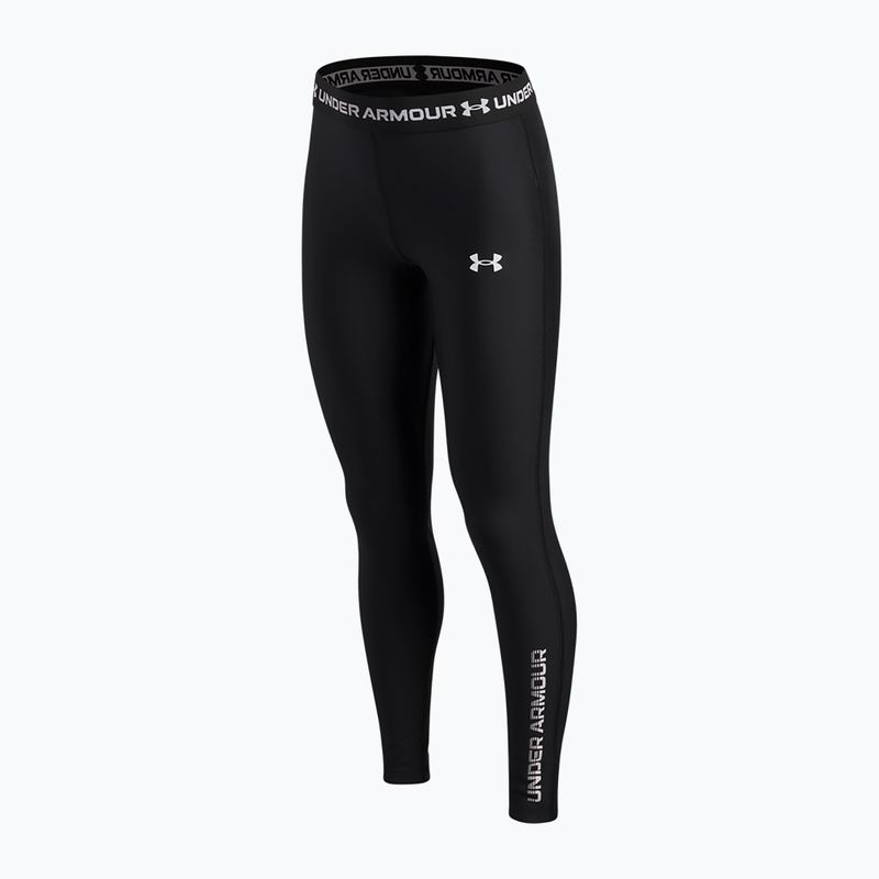 Детски клин Under Armour HeatGear Graphic Leggings black/white 3