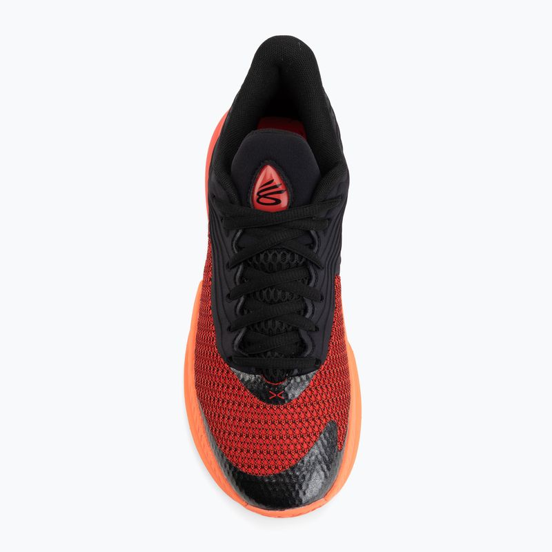 Баскетболни обувки Under Armour Curry Splash 26 black/electric tangerine/racer red 5