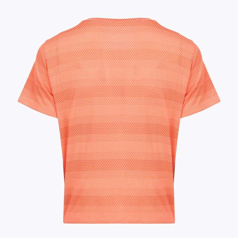 Дамска тениска за бягане Under Armour Velociti electric tangerine/black/green mode 2