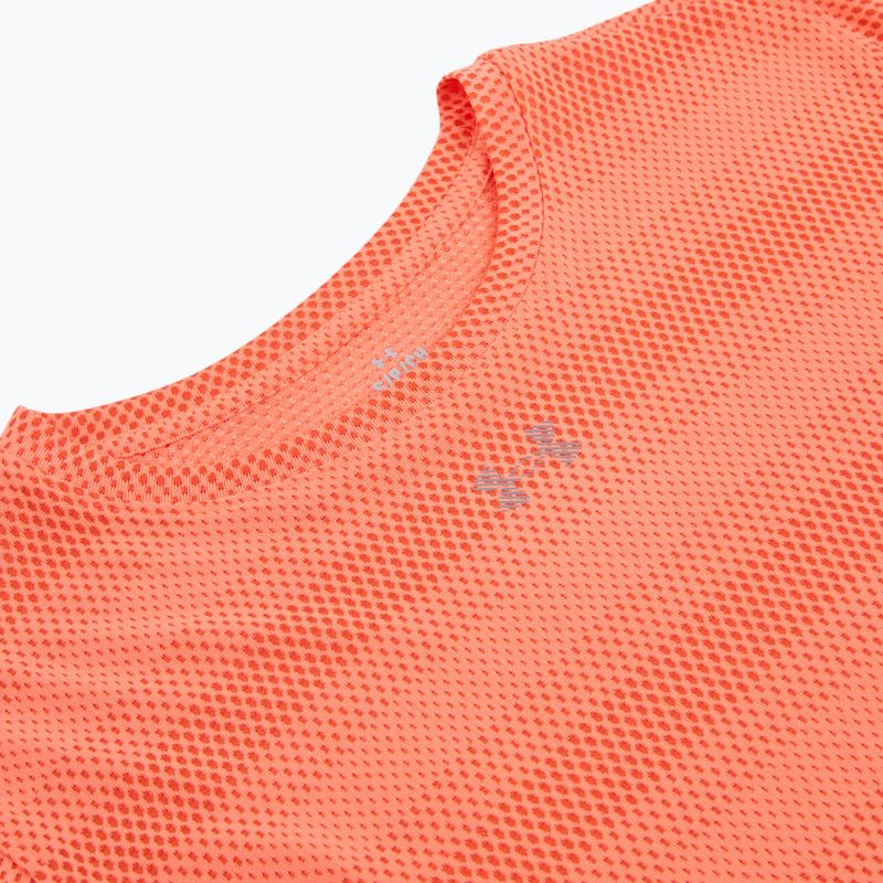 Дамска тениска за бягане Under Armour Velociti electric tangerine/black/green mode 3