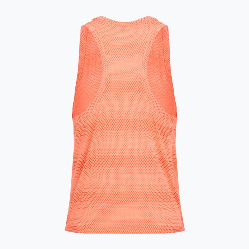 Дамска тениска за бягане Under Armour Velociti Singlet electric tangerine/black/green mode 2