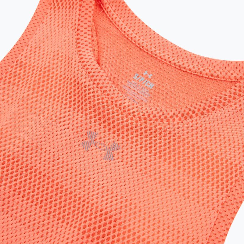 Дамска тениска за бягане Under Armour Velociti Singlet electric tangerine/black/green mode 3