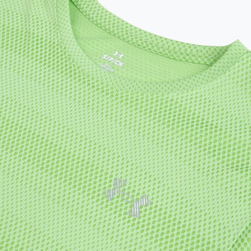 Мъжка тениска за бягане Under Armour Velociti lumos lime/white 3