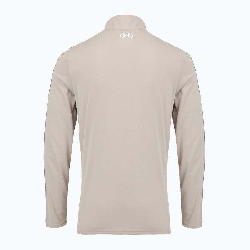 Мъжки суитшърт Under Armour Tech Taping 1/2 Zip timberwolf taupe/black/white 2