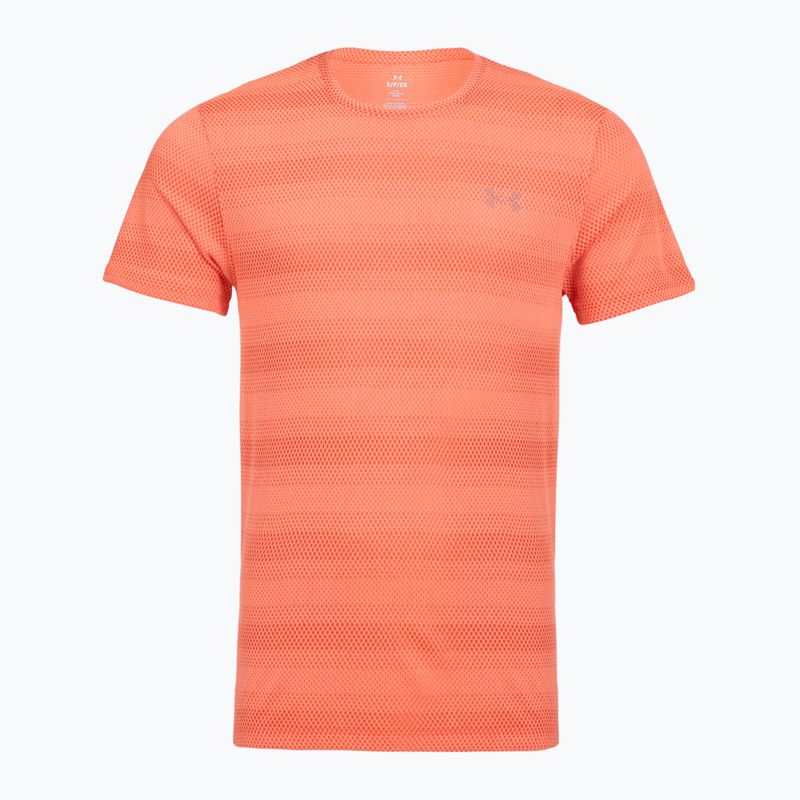 Мъжка тениска за бягане Under Armour Velociti electric tangerine/black/green mode
