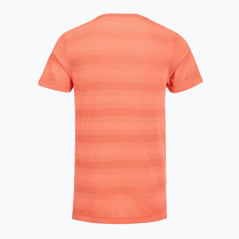 Мъжка тениска за бягане Under Armour Velociti electric tangerine/black/green mode 2