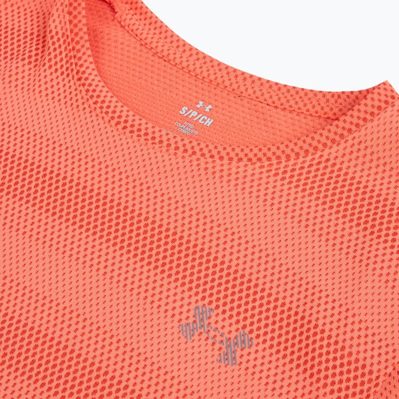 Мъжка тениска за бягане Under Armour Velociti electric tangerine/black/green mode 3