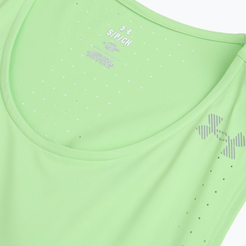 Мъжка тениска за бягане Under Armour Velociti Pro Singlet lumos lime/white 3