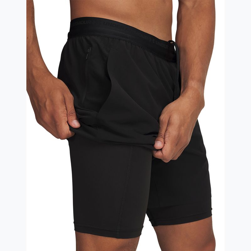 Мъжки тренировъчни шорти Under Armour Vanish Elite 2IN1 Shorts ultimate black/ultimate black/ultimate black 4
