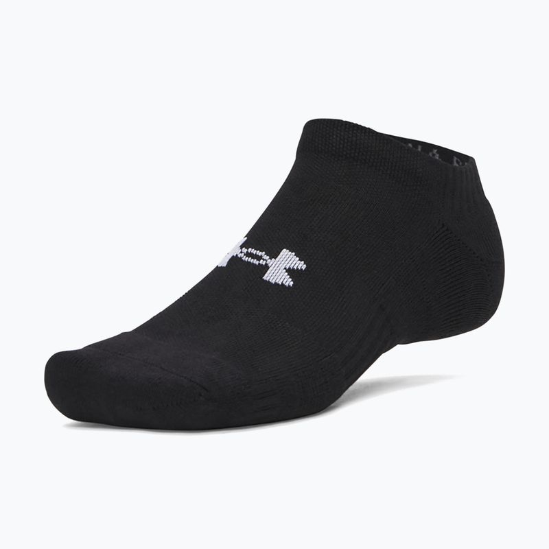 Мъжки чорапи Under Armour Performance Cotton NS 3 чифта ultimate black/ultimate black/white 2