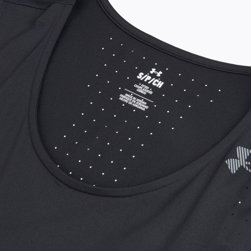 Мъжка тениска за бягане Under Armour Velociti Pro Singlet black/black/metallic silver 3