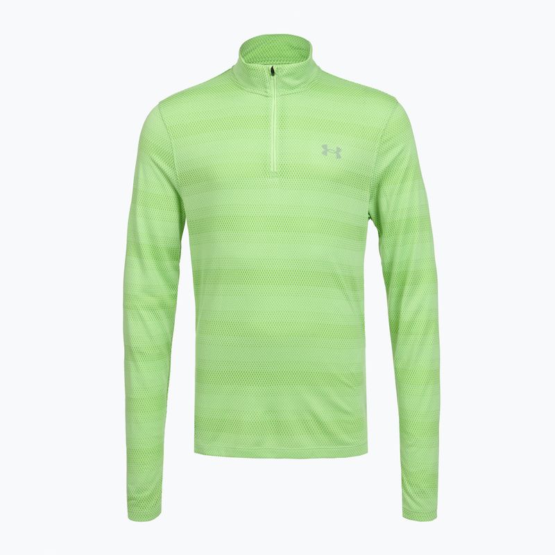Мъжки суитшърт за бягане Under Armour Velociti 1/4 Zip lumos lime/white