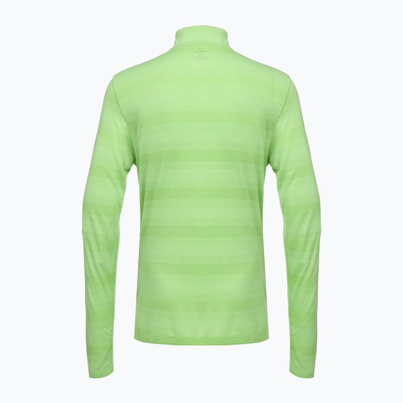 Мъжки суитшърт за бягане Under Armour Velociti 1/4 Zip lumos lime/white 2