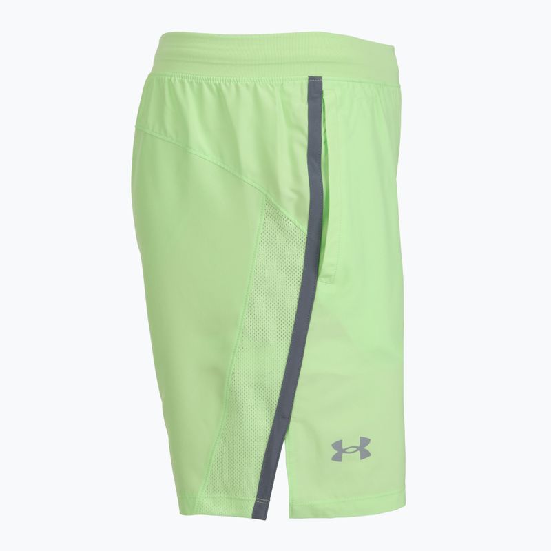 Мъжки шорти за бягане Under Armour Launch 7“ lumos lime/white 4