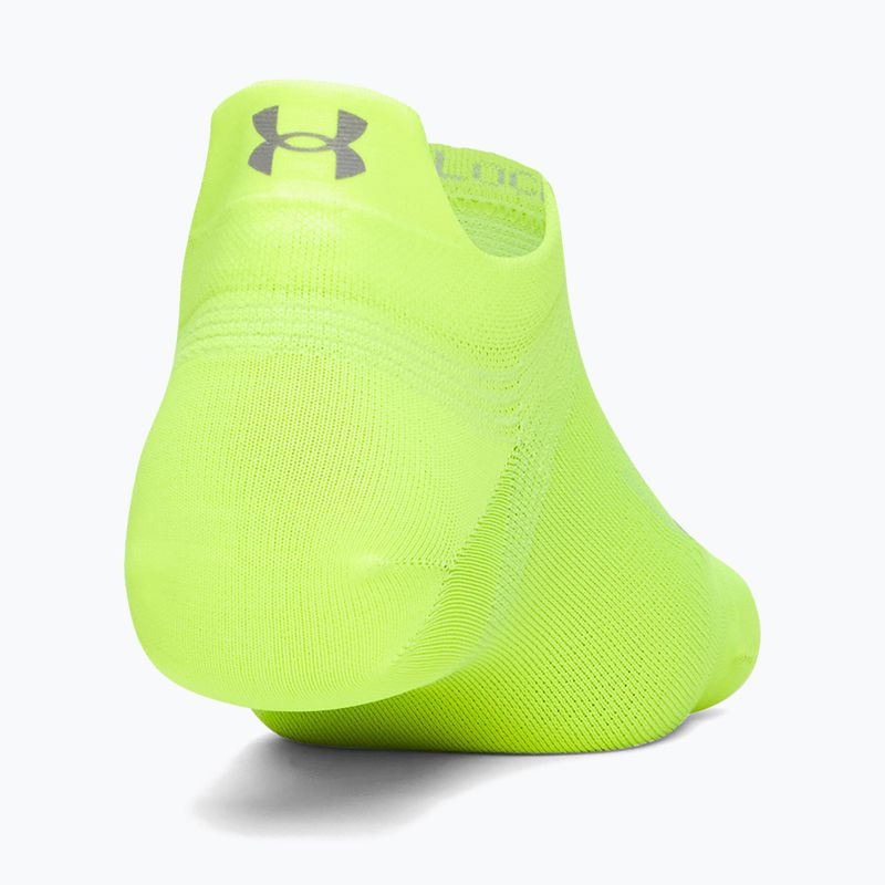 Чорапи Under Armour Velociti Lite S high vis yellow/high vis yellow/white 2