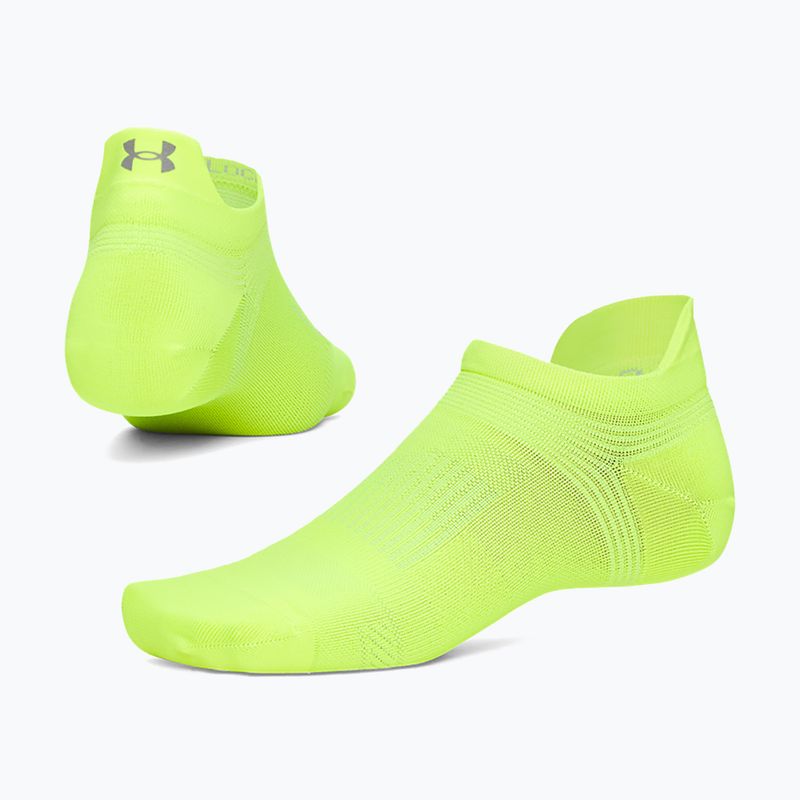 Чорапи Under Armour Velociti Lite S high vis yellow/high vis yellow/white 3