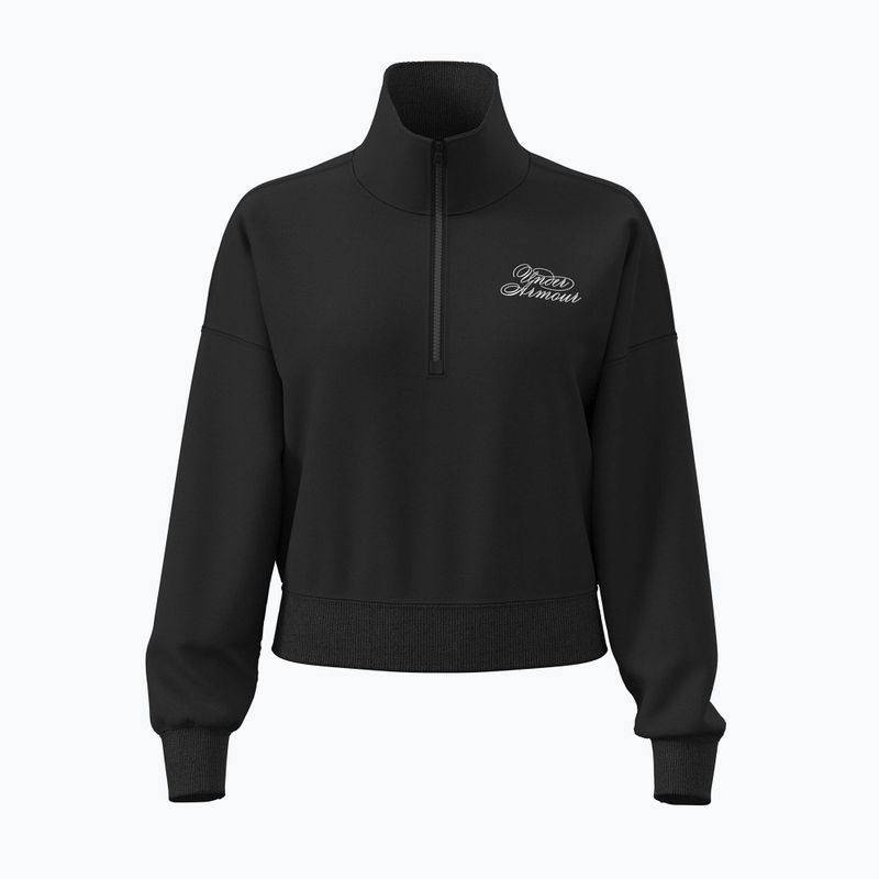 Дамски суитшърт Under Armour Rival Fleece Script HZ black/white 2