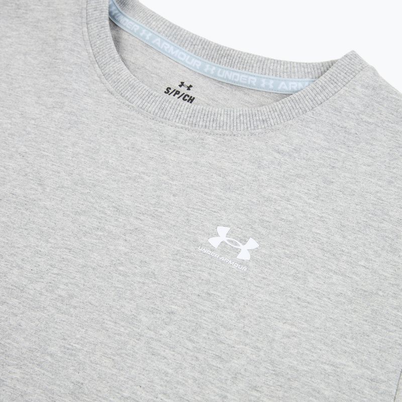 Дамски суитшърт Under Armour Sport Terry Crew mod grey light heather/white 3