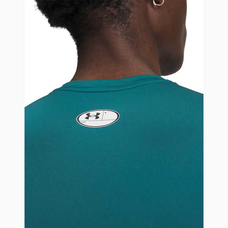 Мъжка тениска за тренировка Under Armour HG Armour Comp rack green/white 3