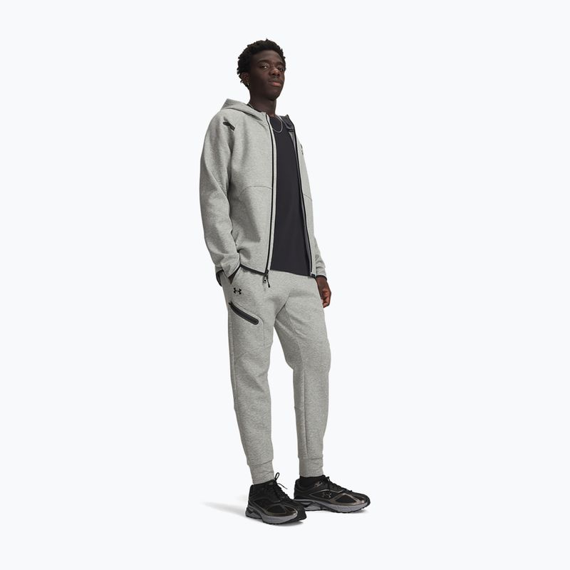 Мъжки панталони Under Armour Unstoppable Fleece mod grey/black 2