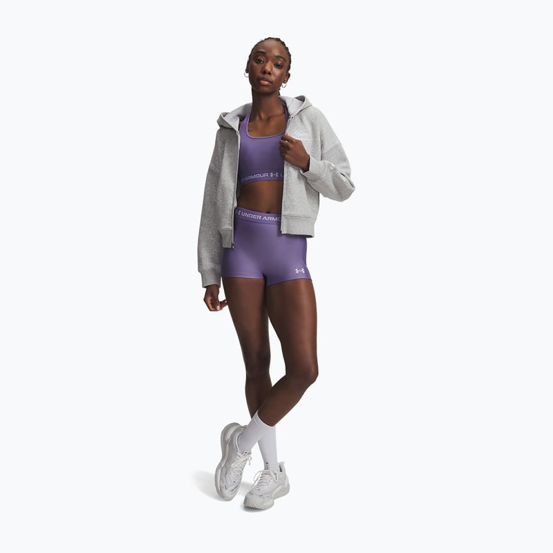 Дамски шорти за тренировкa Under Armour HeatGear Shorty purple luxe/purple crest 2