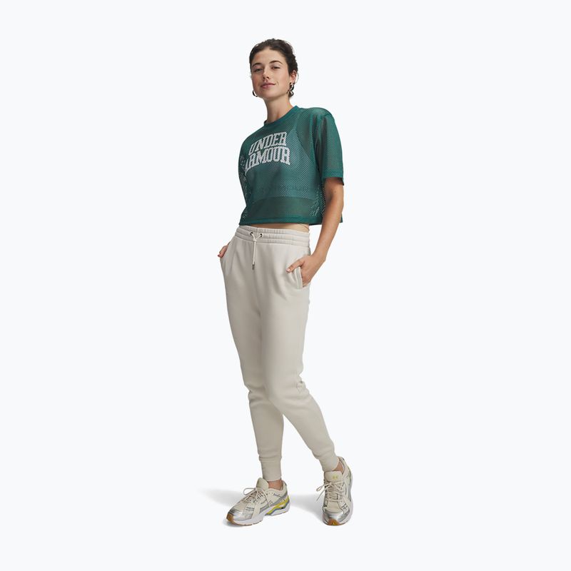Дамски панталони Under Armour Icon Fleece Jogger summit white/white 2