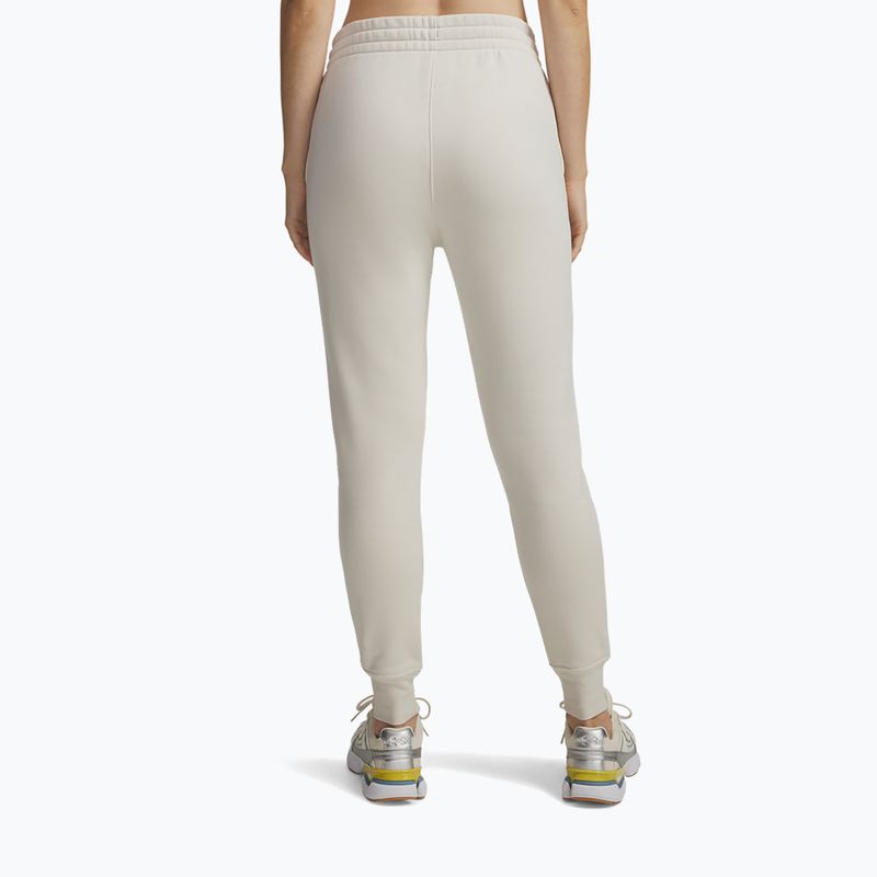 Дамски панталони Under Armour Icon Fleece Jogger summit white/white 3