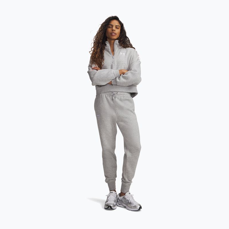 Дамски панталони Under Armour Icon Fleece Jogger mod gray light heather/white 2