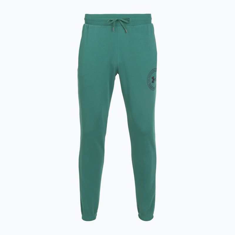 Мъжки панталони Under Armour Rival LW Graphic Jogger rack green/black