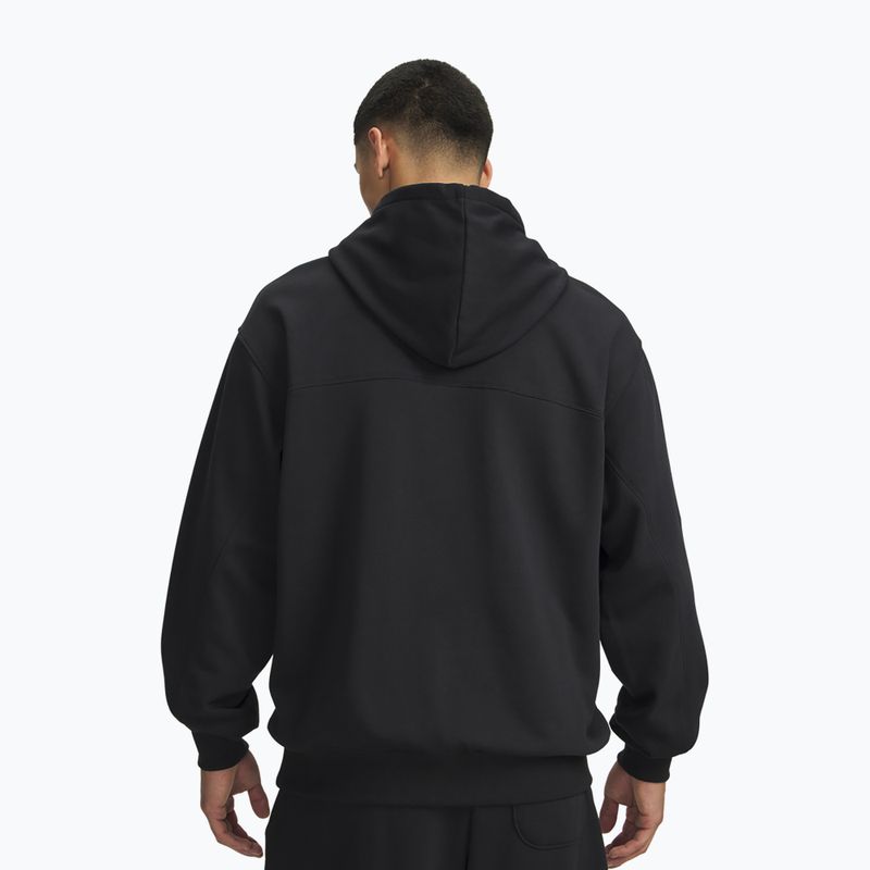 Мъжки суитшърт Under Armour Rival LW Graphic Hoodie black/black 2