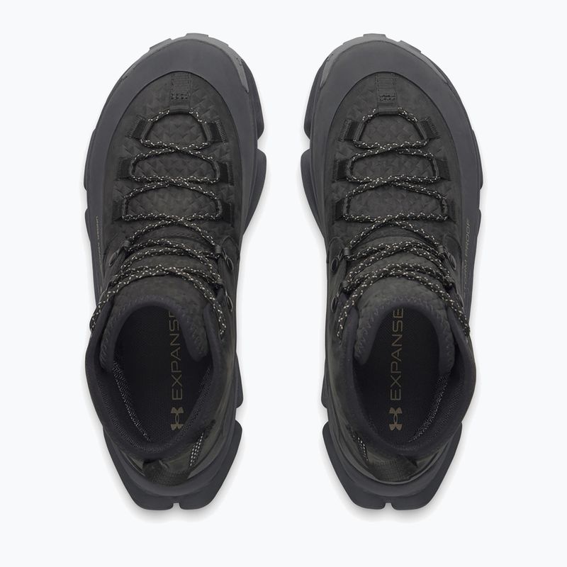 Мъжки обувки за трекинг Under Armour Charged Expanse Mid LTHR WP Black/Anthracite/Bayou 3