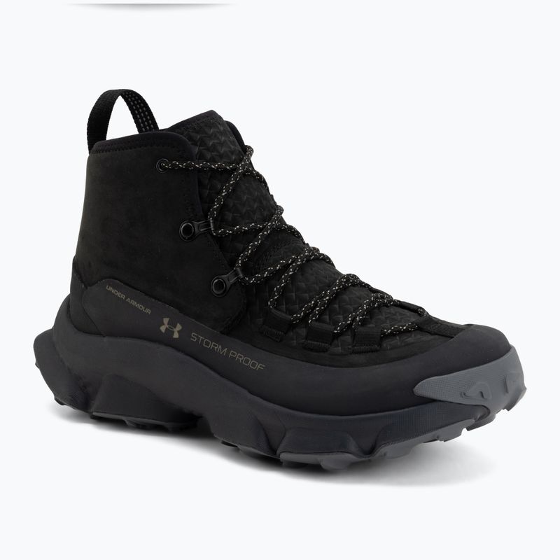 Мъжки обувки за трекинг Under Armour Charged Expanse Mid LTHR WP Black/Anthracite/Bayou