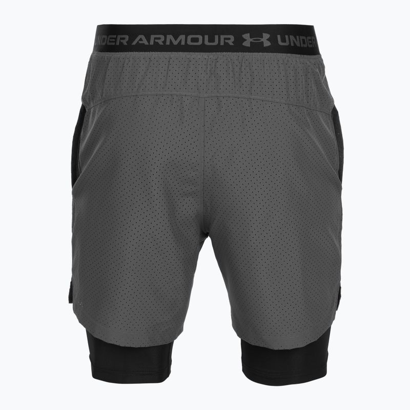 Мъжки тренировъчни шорти Under Armour Vanish Woven 2.0 2IN1 Shorts castlerock/black 6