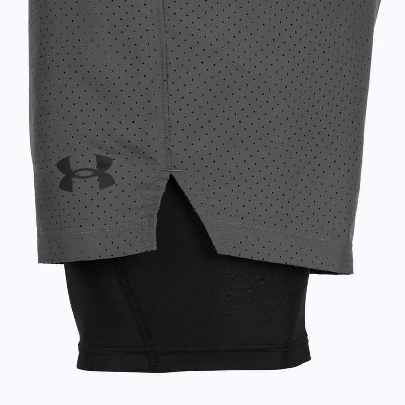 Мъжки тренировъчни шорти Under Armour Vanish Woven 2.0 2IN1 Shorts castlerock/black 8