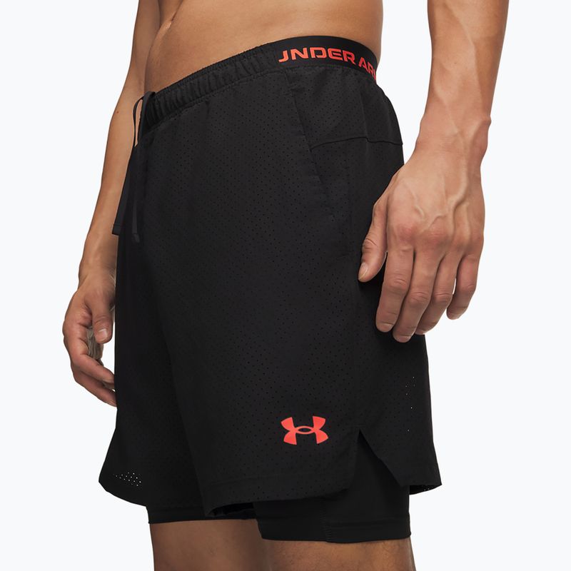 Мъжки тренировъчни шорти Under Armour Vanish Woven 2.0 2IN1 Shorts ultimate black/venom red/venom red 4
