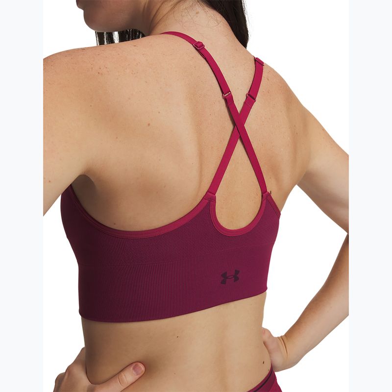 Спортен сутиен  Under Armour Vanish Seamless Low claret/ox blood 3