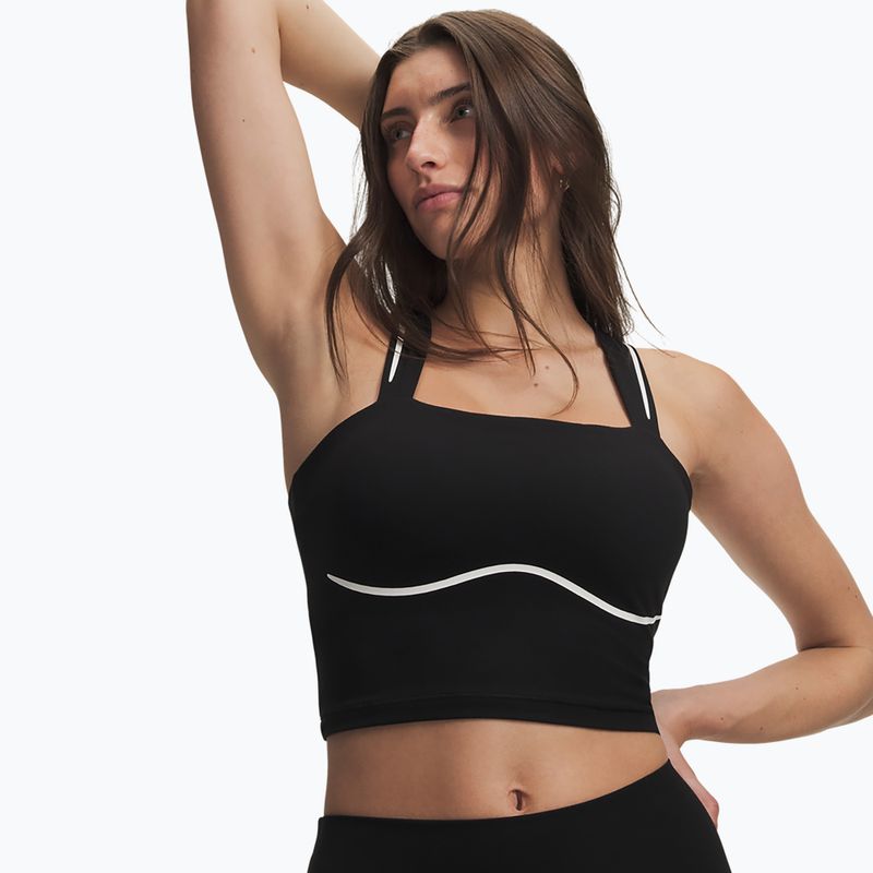 Дамска тренировъчна тениска Under Armour Meridian Contour Tank ultimate black/white/ultimate black 3