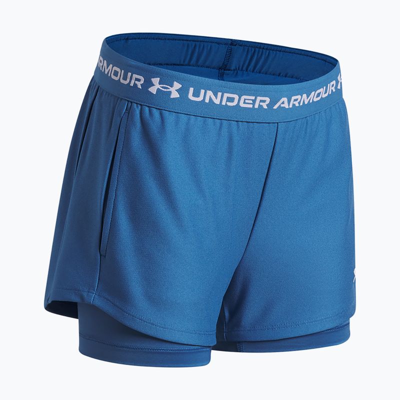 Детски тренировъчни шорти Under Armour UA Tech Play Up 2IN1 Shorts aegean blue/white 3