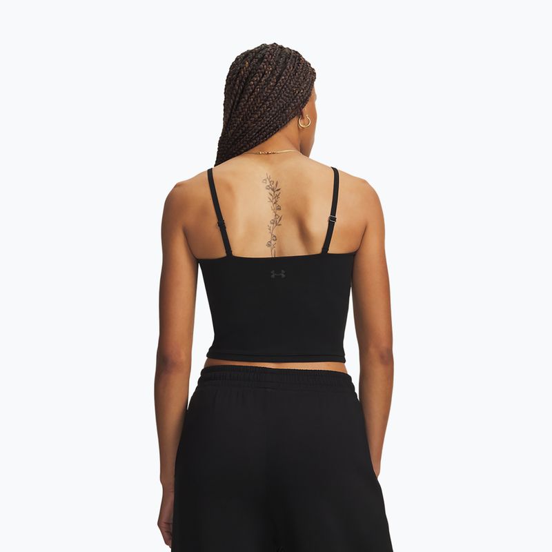 Дамска тренировъчна тениска Under Armour Meridian Support Tank ultimate black/ultimate black 2