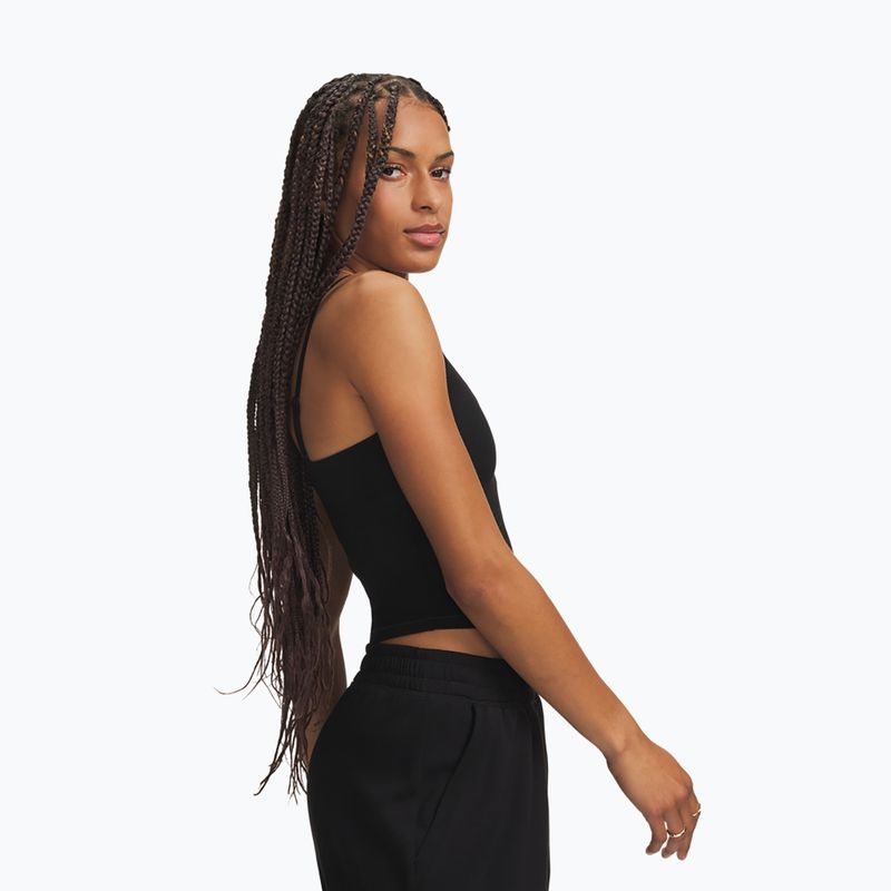 Дамска тренировъчна тениска Under Armour Meridian Support Tank ultimate black/ultimate black 3