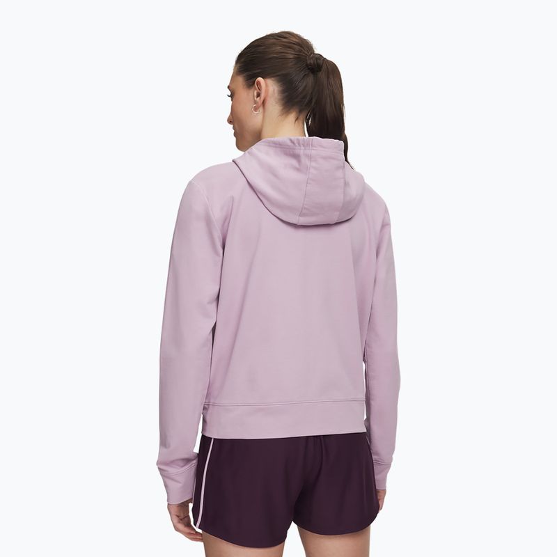 Дамски суитшърт Under Armour Sport Terry FZ mauve pink/white 2