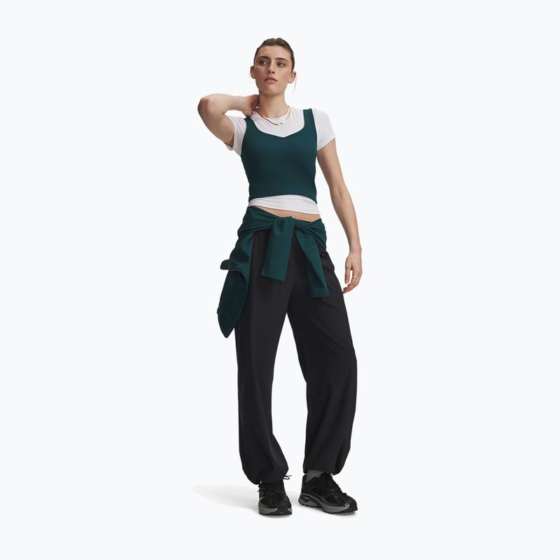 Дамски панталони за тренировка Under Armour Rival Woven Core Pants black/white 2