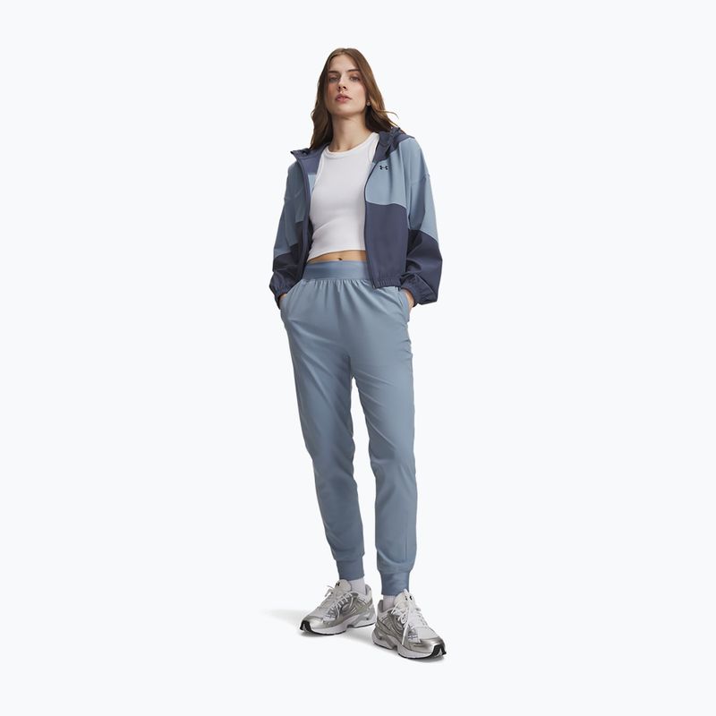 Дамски панталони за тренировка Under Armour Sport High Rise Woven Pant blue wind/black 2