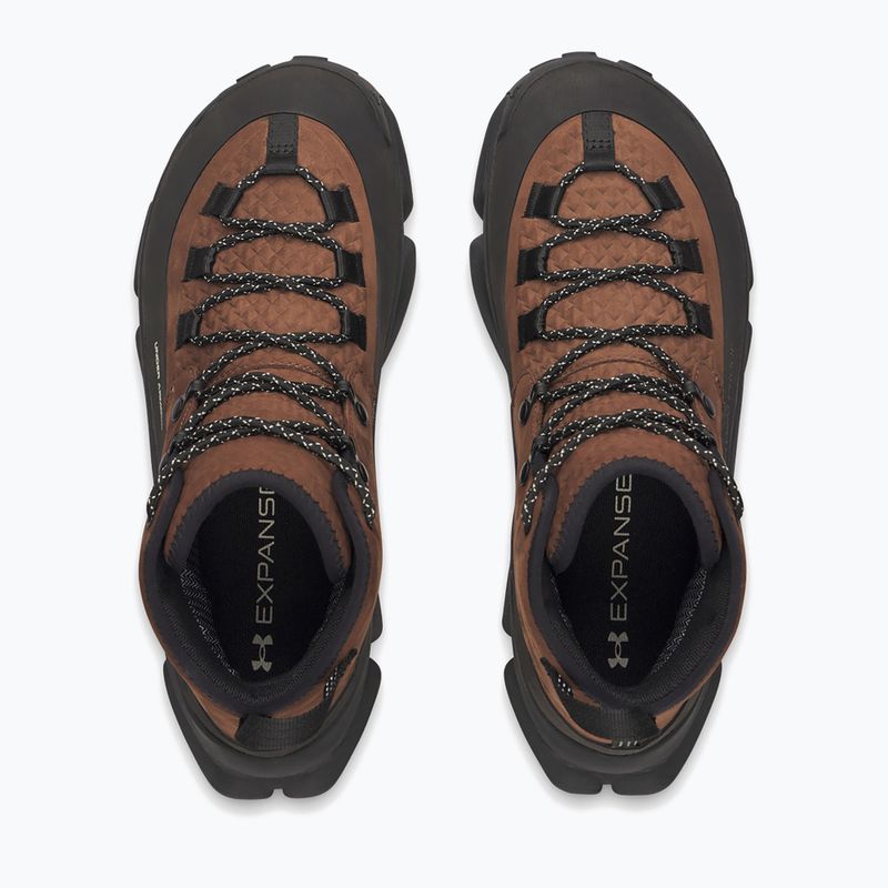 Мъжки обувки за трекинг Under Armour Charged Expanse Mid LTHR WP Incense Brown/Black/Khaki Base 3