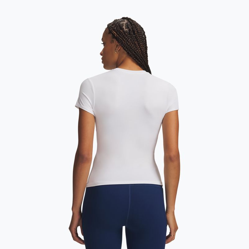 Дамска тренировъчна тениска Under Armour Motion Fitted SS white/halo gray 2
