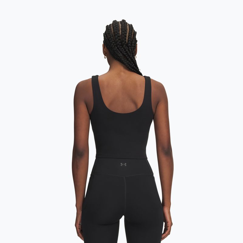 Дамска тренировъчна тениска Under Armour Motion Tank ultimate black/white 2