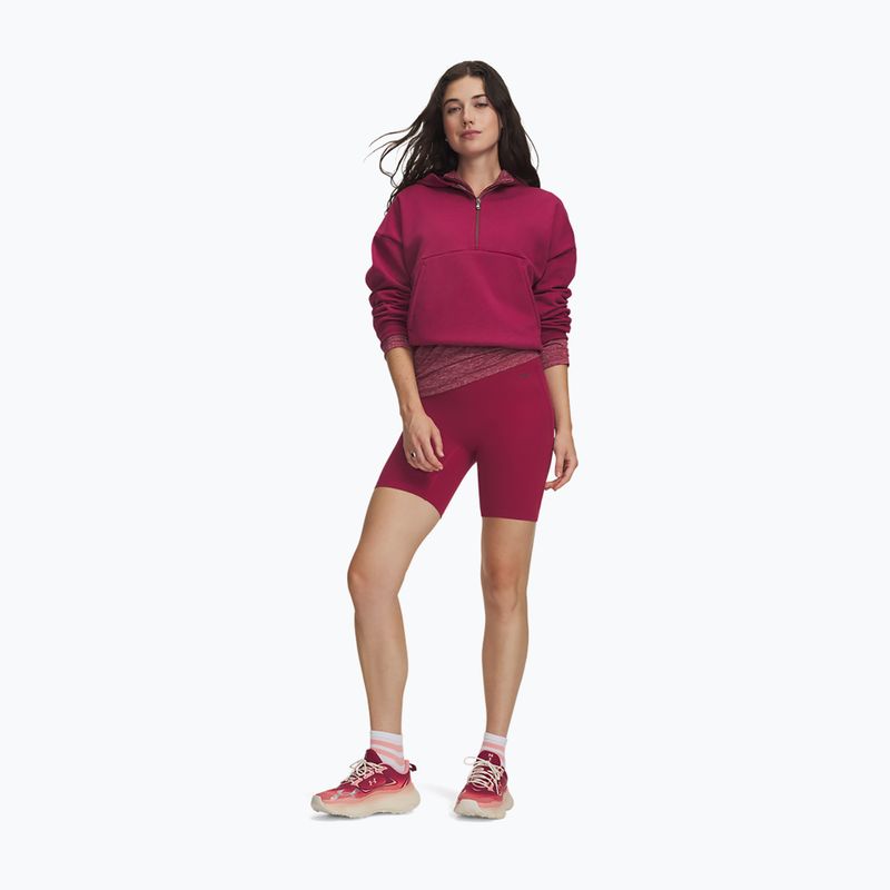 Дамски тренировъчни шорти Under Armour Motion Bike Shorts claret/ox blood 2